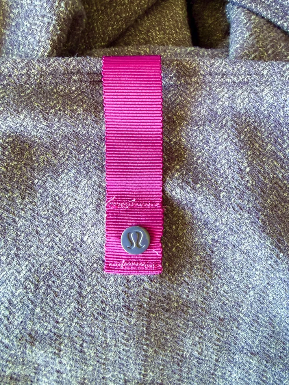 lululemon athletica Purple Wrap Scarf with Pink Trim